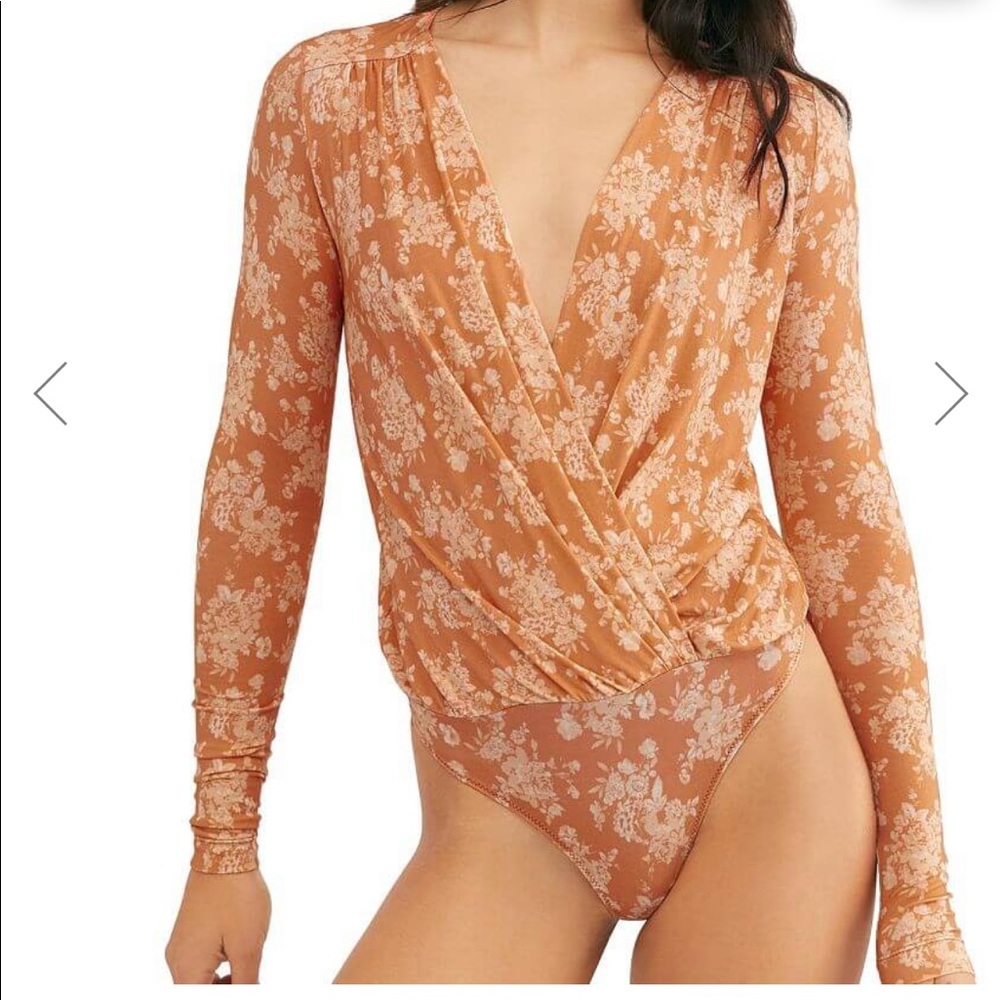 Free people printed bodysuit